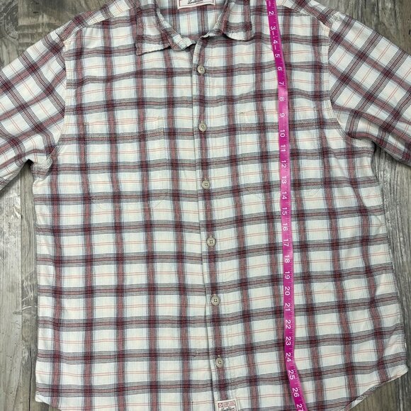 Levi Strauss Signature Womens Plaid Button Down Shirt Medium Long Sleeve Cotton - Picture 7 of 7